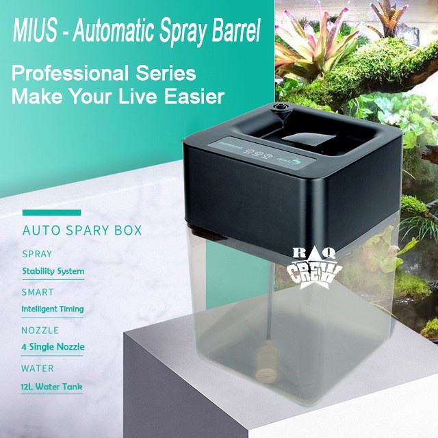 Showering Mius Automatic Spray Barrel Misting System Mist Sprayer Paludarium