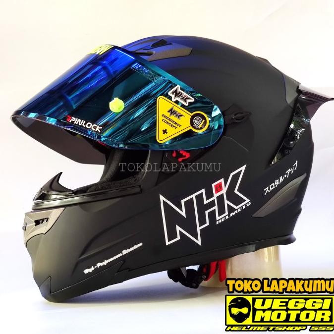 Helm Nhk Rx9 Paket Ganteng Flat visor iradium