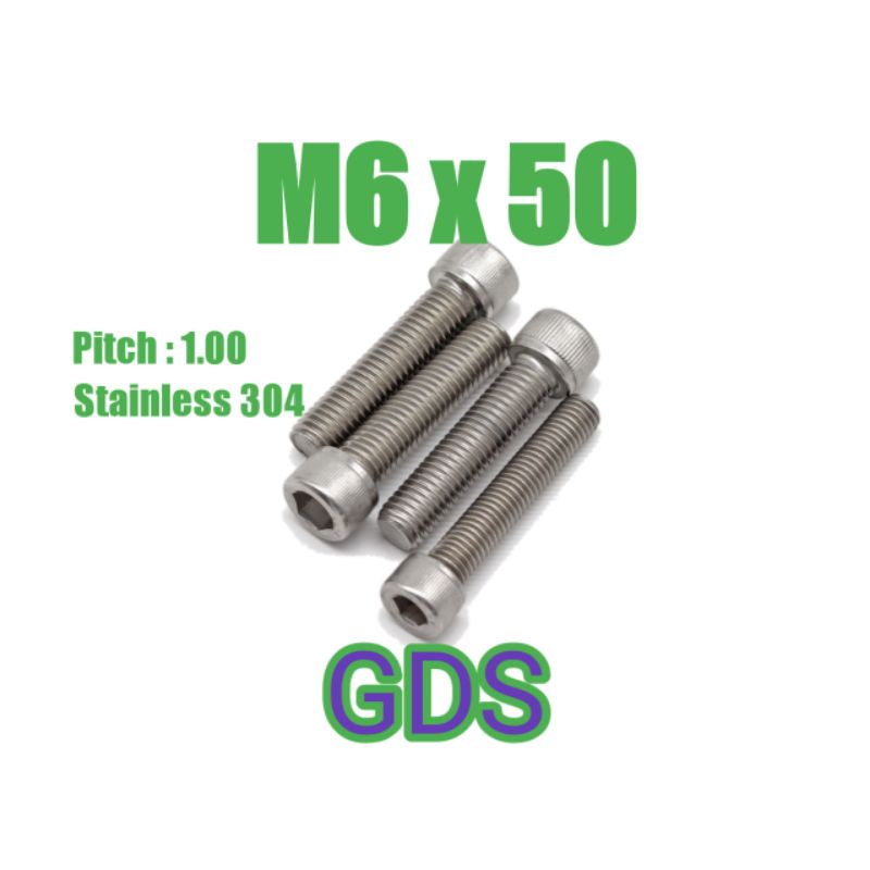 Baut L Stainless M6 x 50 / Baut L Stainless 304