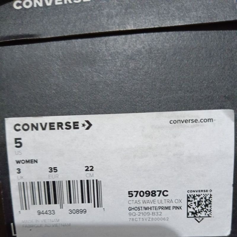 Sepatu Converse Ctas Wave Ultra Ox 570987C