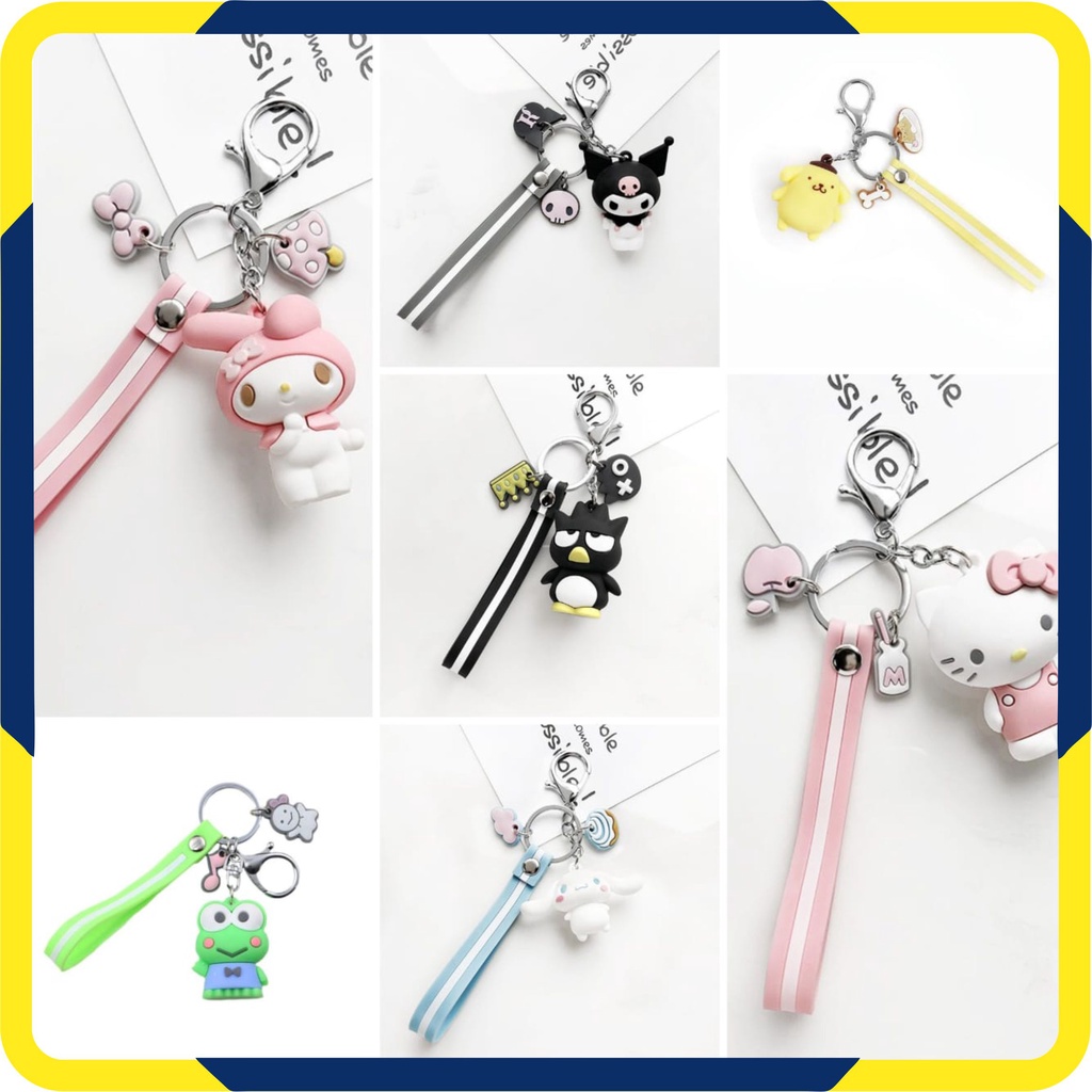 Murah Lebay S136 Gantungan Kunci Karakter / Gantungan Tas Boneka Kartun / Gantungan Aksesoris Tas