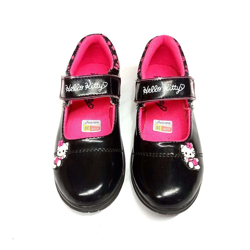 Sepatu Anak Mengkilat Warna Hitam Pink sepatuanakcp