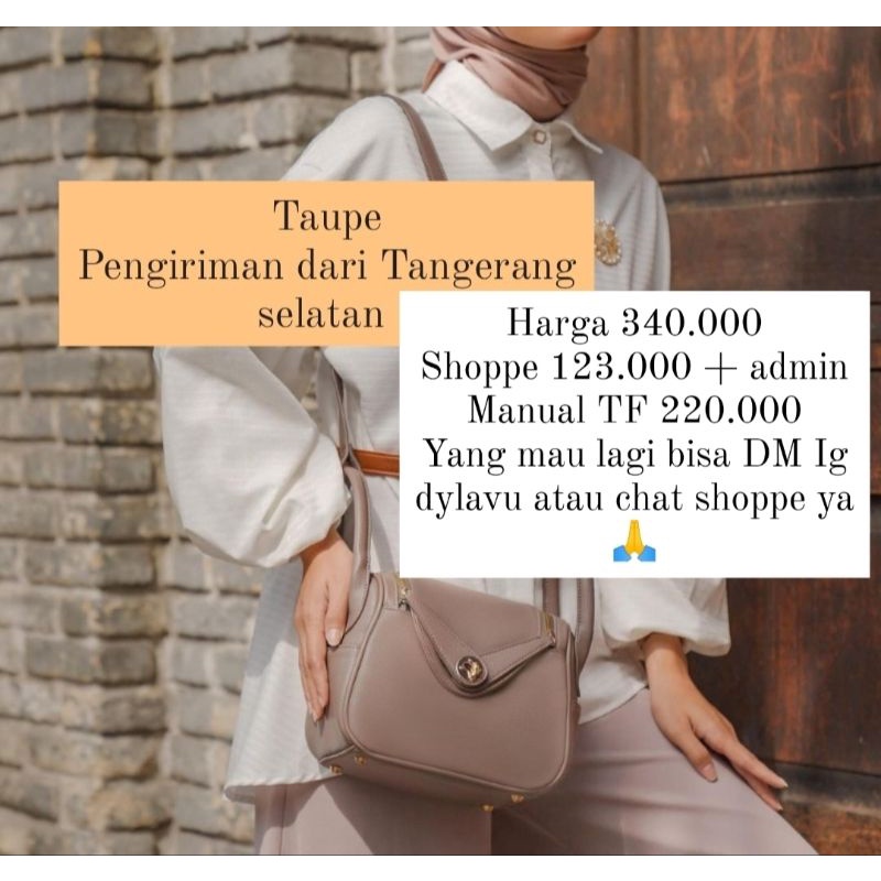 Luna bag Taupe geulis geulis id
