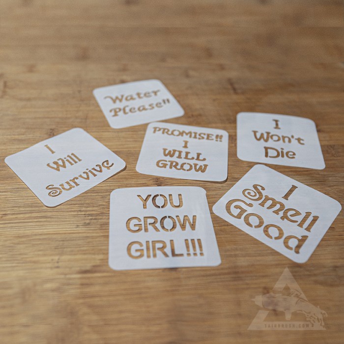 

Stencil Custom by request design dan ukuran