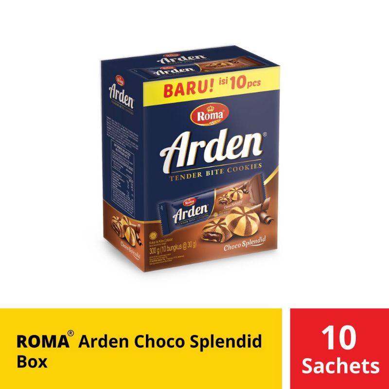 Roma Biskuit Arden Choco - Arden Choco perBox isi 10pcs