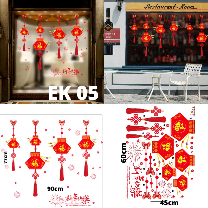 WALL STICKER STIKER DINDING IMLEK IMLEX WALLSTICKER WALLSTIKER TAHUN BARU CINA CHINA CHINESE NEW YEAR 2023 WALLPAPER UNTUK DEKORASI UNTUK TEMBOK LEMARI RUMAH FU PINTU JENDELA KACA DEKOR RUANG TAMU KELUARGA TEMPELAN HIASAN IMLEK IMLEX NATAL 2022 2023 MURAH