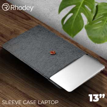 GS7i Rhodey Felt Button Style Sleeve Case Laptop Ultrabook 13 Inch Da58 Dark Gray Ori-YA