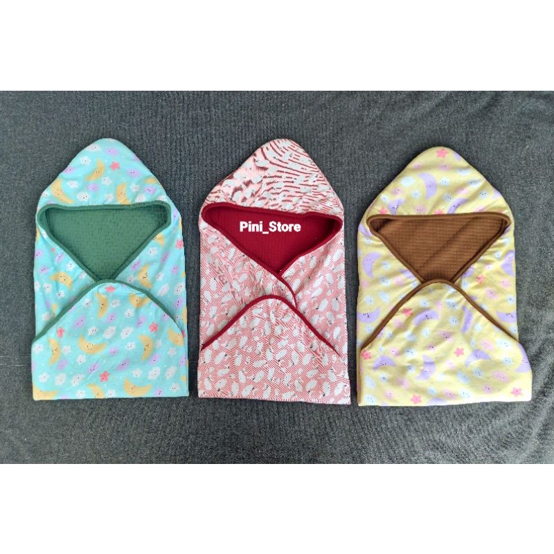 Selimut Bayi EDL Bahan Waffle Print Topi 75 × 75 Cm (SNI)