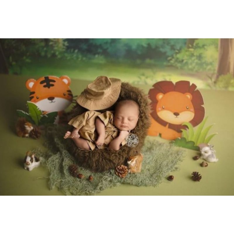 kostum safari baju safari bayi baju safari Newborn properti foto bayi properti foto newborn