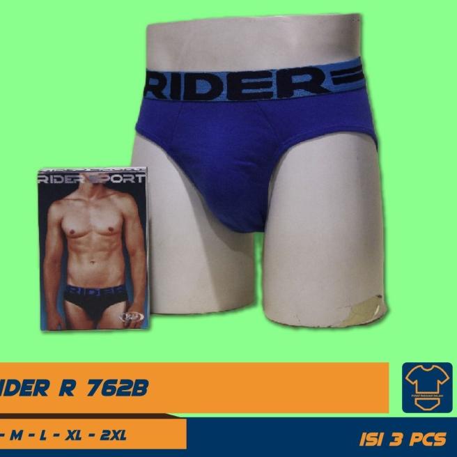 Celana dalam pria RIDER R762B ISI 3 | RIDER SPORT 762 - S