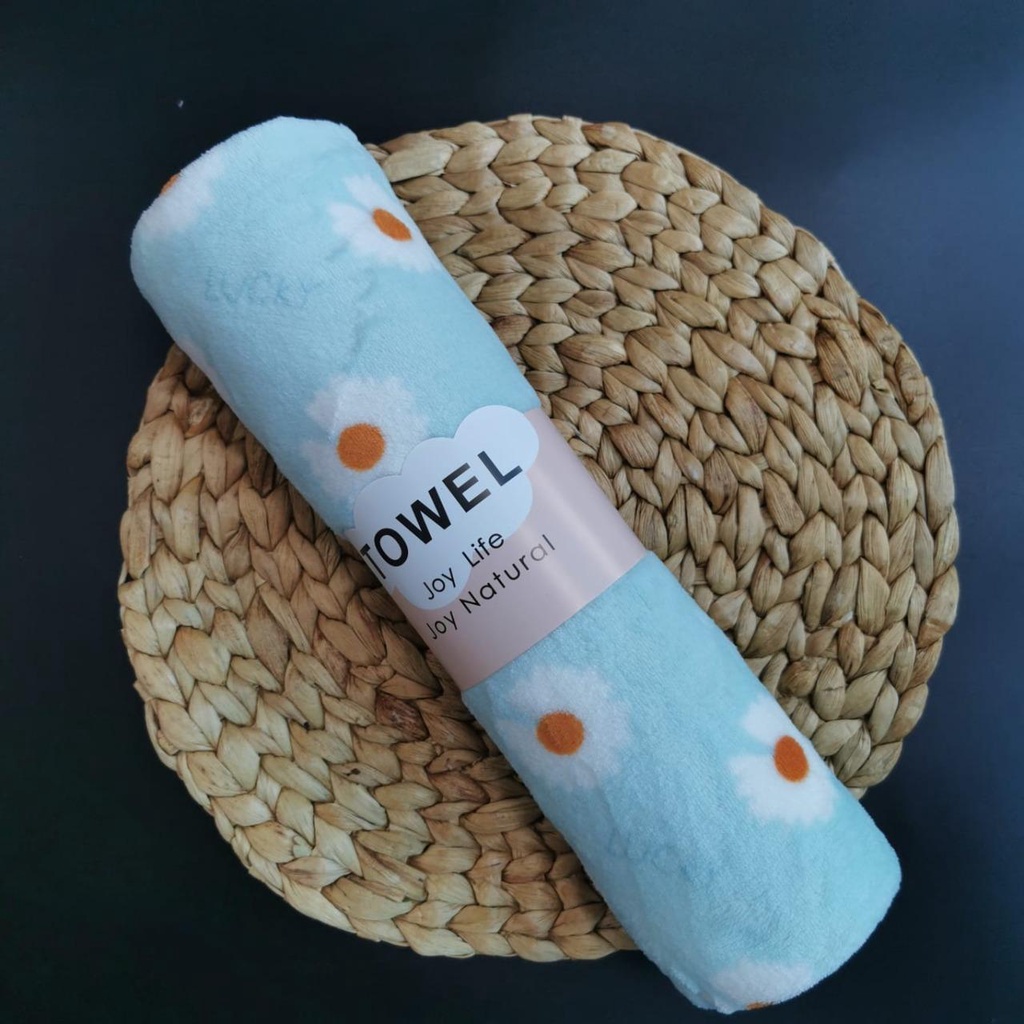 KUP - COD MURAH HANDUK DEWASA MICROFIBER MOTIF BUNGA CORAK A