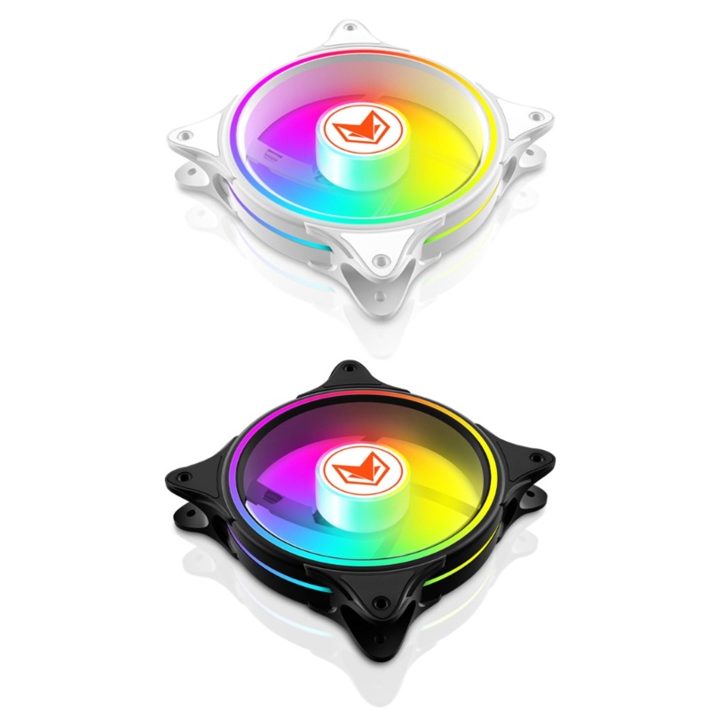 Bt 12cm Case Fan 5v ARGB PWM 3Pin Quiet Chassis Pendingin CPU Cooler Ganti Kipas
