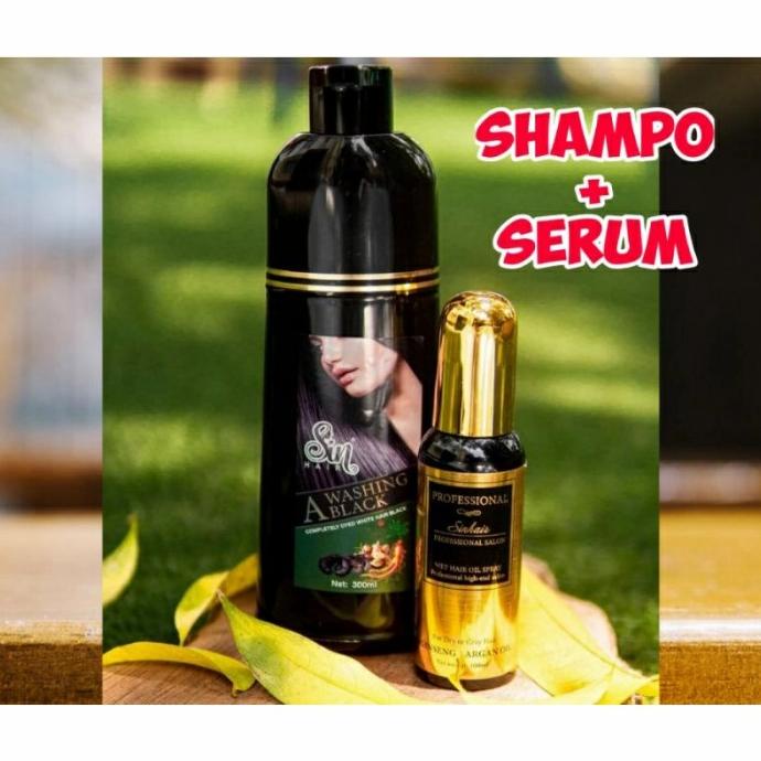sinhair shampo .ready .shampo penghitam uban no 1 di jepang.original