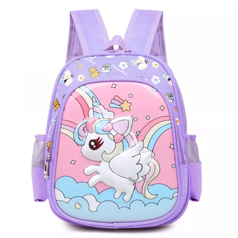 Tas Ransel Anak Sekolah Perempuan Paud Tk Sd Tas Ransel karakter Printing Karakter Unicorn Dan Frozen Mochillastore Terbaru Terpuler Termurah