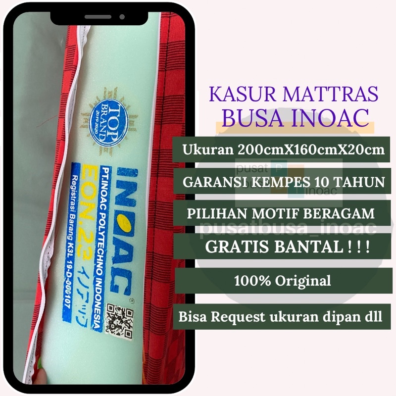 INOAC EON LG D23 kasur inoac ukuran single 200cmX90cmX15cm garansi kempes 10 tahun