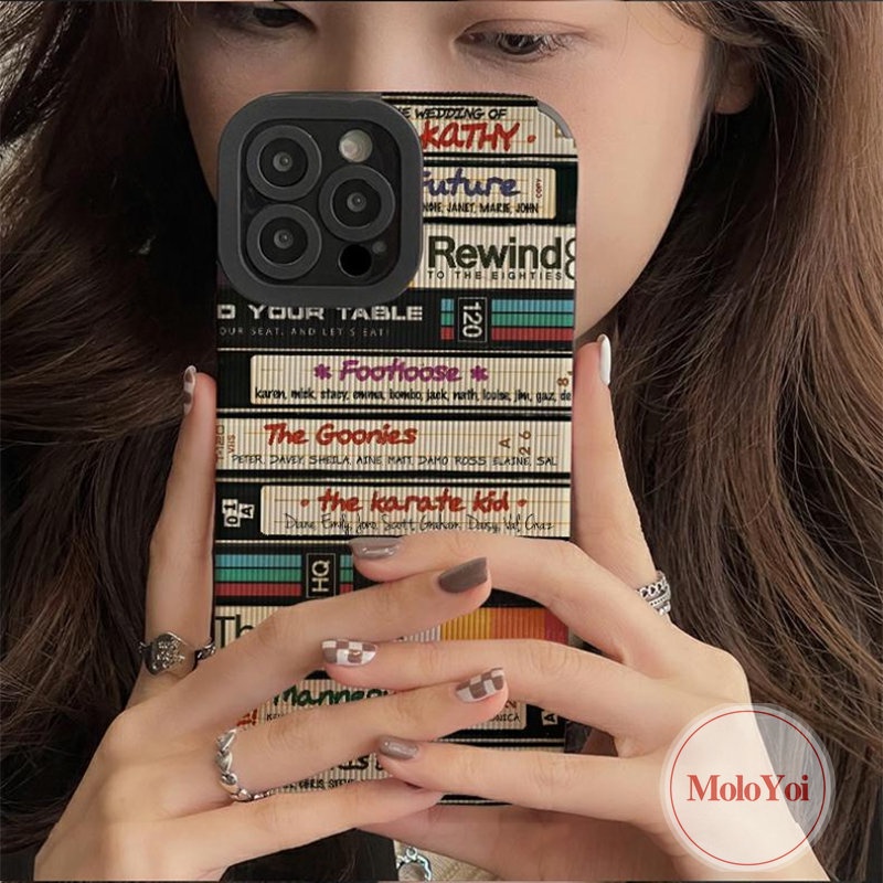 Soft Case TPU Motif Label Bahasa Inggris Untuk iPhone 11 XR 7Plus 8Plus 12 13 14 Pro Max 11Pro Max X XS Max