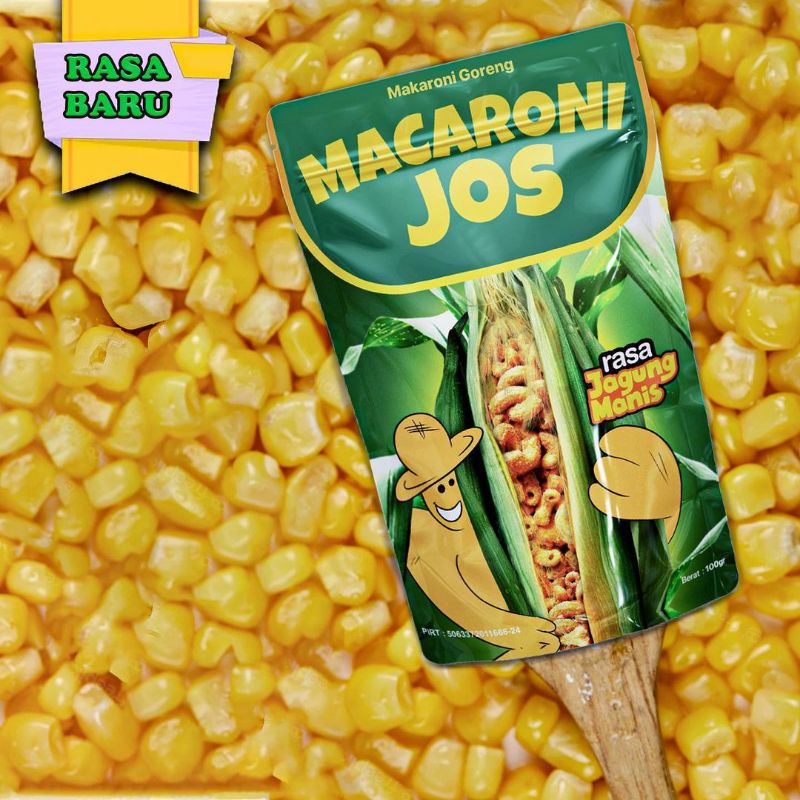 

MAKARONI JOS snack ringan rasa jagung manis