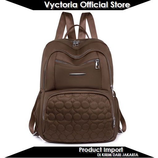 (COD) Vyctoria VOS8051 Tas Ransel Wanita Backpack Stylish Import Promo JTF8051 8051