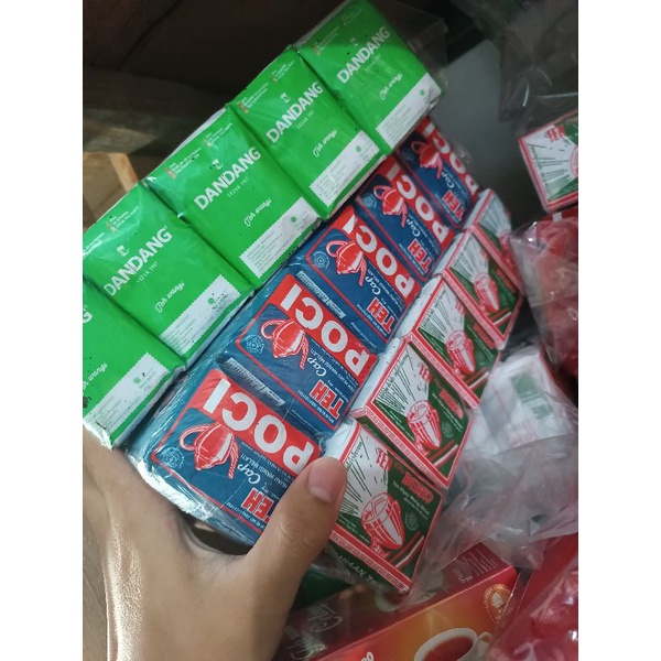

Teh Tea tjap Dandang, Berco, Poci, tjatoet/catut Teh Lokal