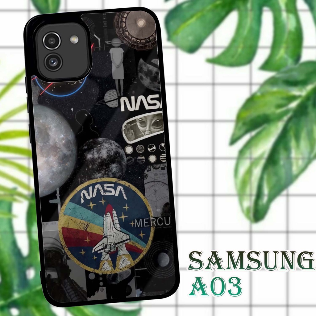 Case Kilau Samsung A03 | Casing Hp Glossy | Motif Nasa