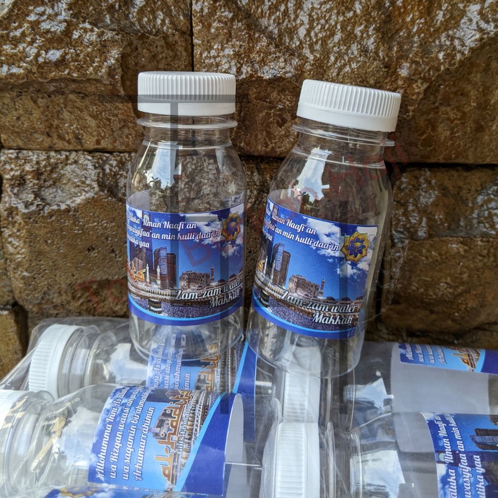 Botol kosong air zamzam 25pcs anti tumpah oleh oleh haji dan umroh free packing dus