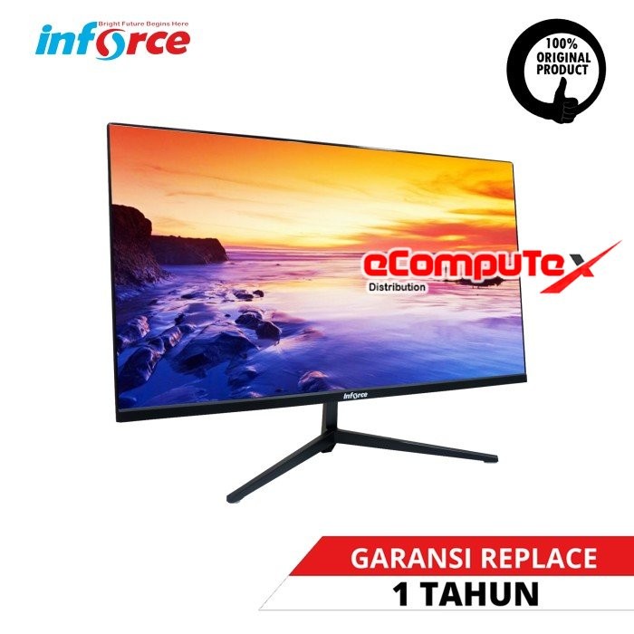 MONITOR INFORCE 22IN BEZEL LESS 22 IN BEZELLESS 21.5 INCH HDMI VGA SPEAKER GARANSI RESMI