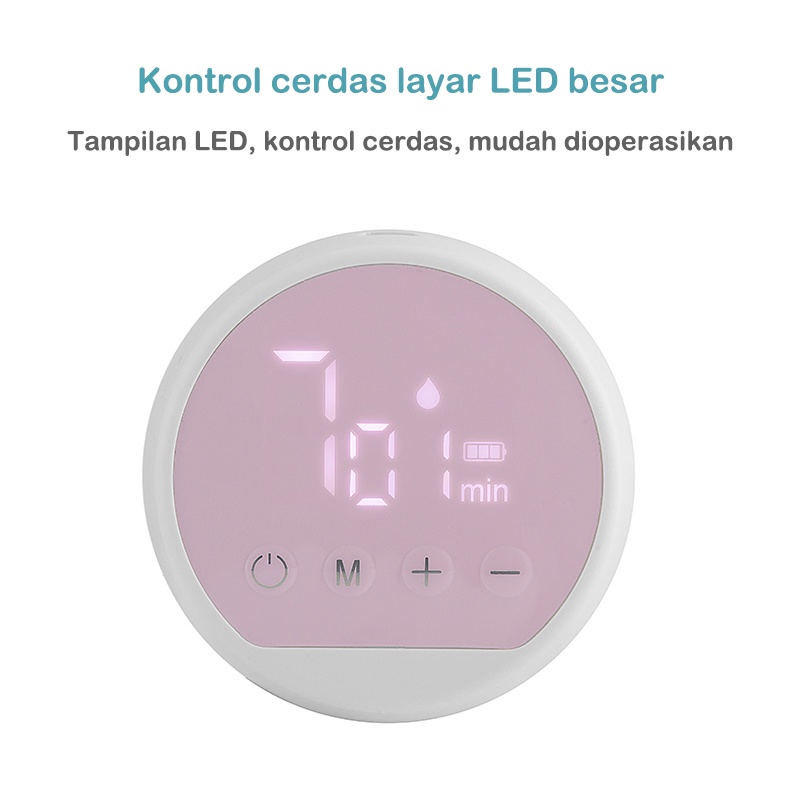 DADAWARD Pompa ASI Elektrik Portable/ Tanpa Rasa Sakit Painless Rechargeable Single Electric Breast Pump/Alat Pompa Asi  Otomatis BPA Free/ Pompa ASI Elektrik Tanpa Kabel Breast