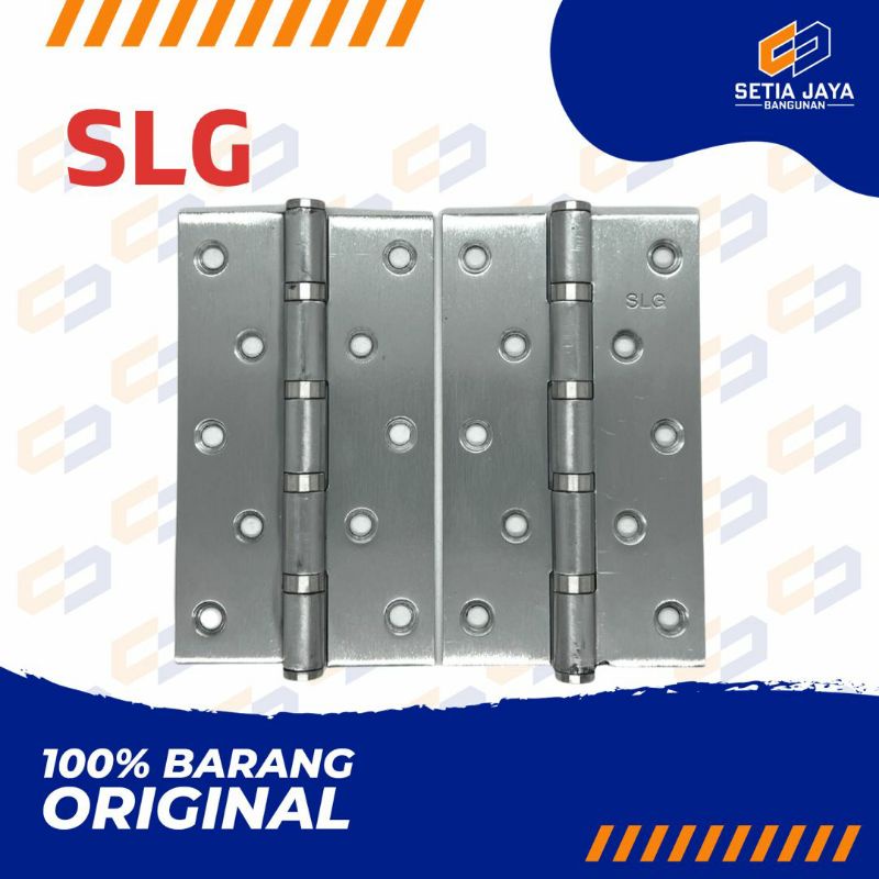 Engsel Pintu / Lemari SLG Stainless Steel Tebal 5 Inch