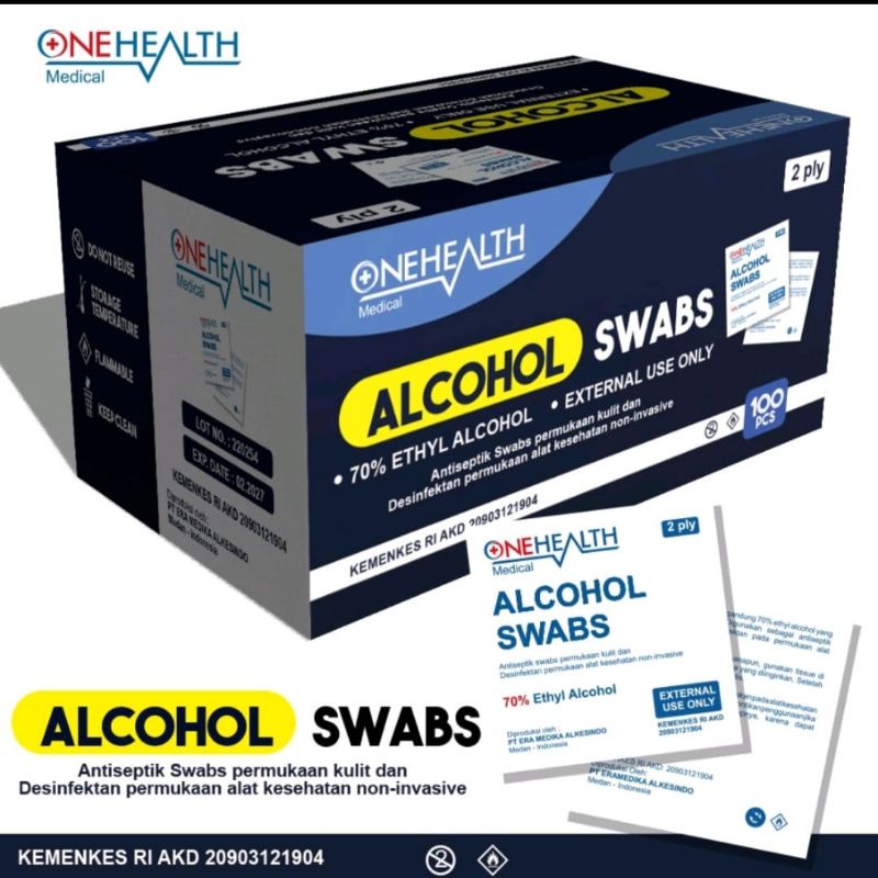 Alkohol Swabs / Tissue Alkohol Onehealth