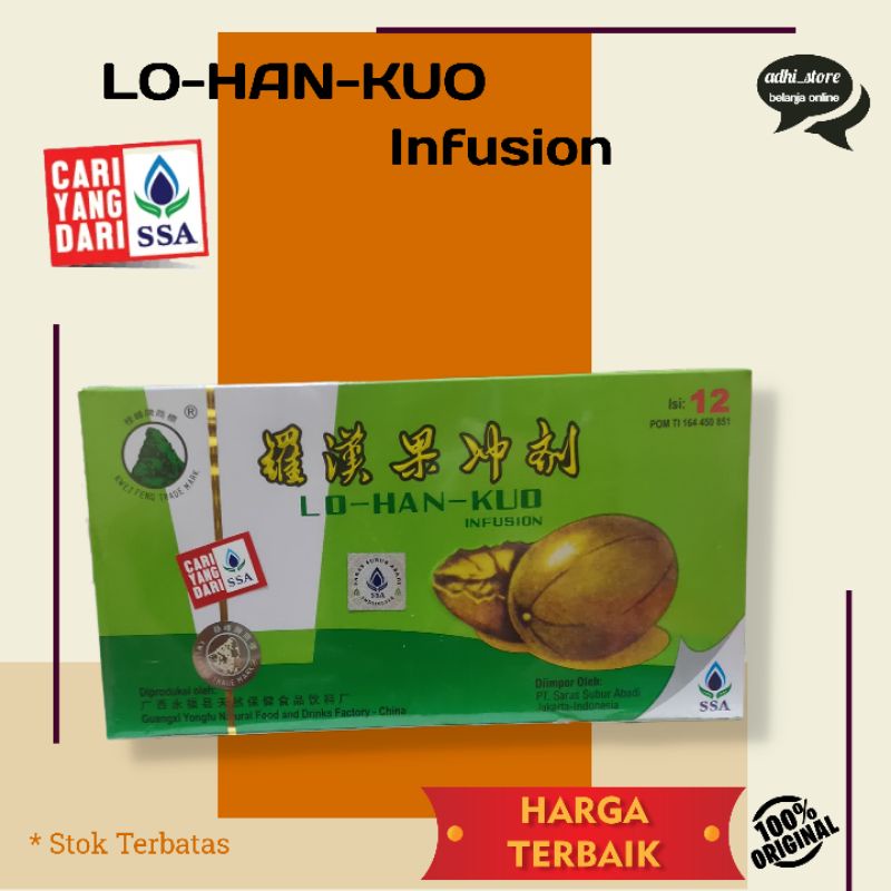 Lo han kuo Lohan kuo infusion obat herbal pereda panas dalam dan batuk