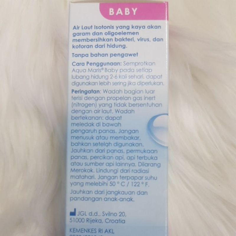 AQUA MARIS BABY 100% NATURAL NASAL SPRAY 50ML