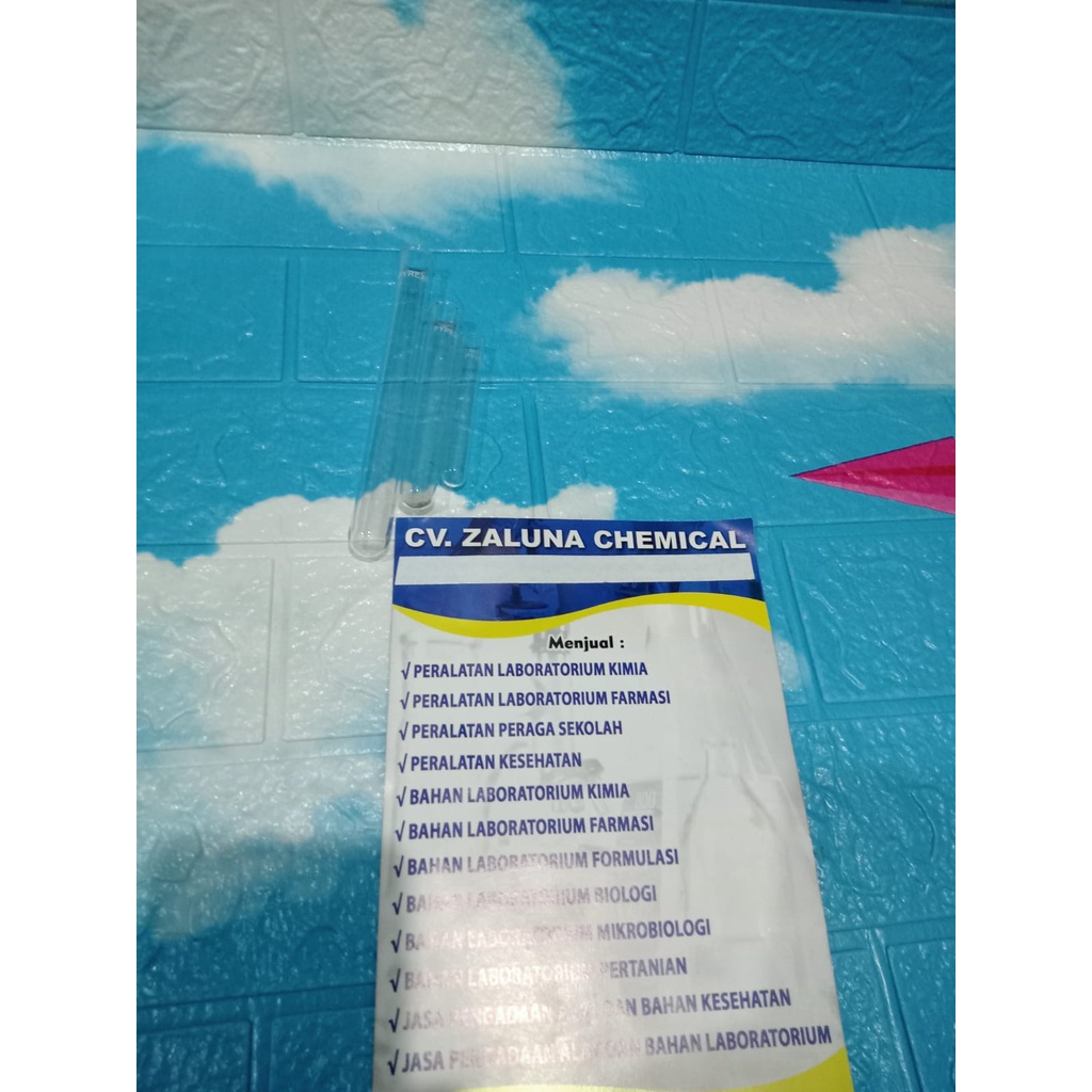 Tabung Reaksi Pyrex / Test Tube / Testube / Tabung Reaksi Tutup Drat ulir / Test tube With Screw