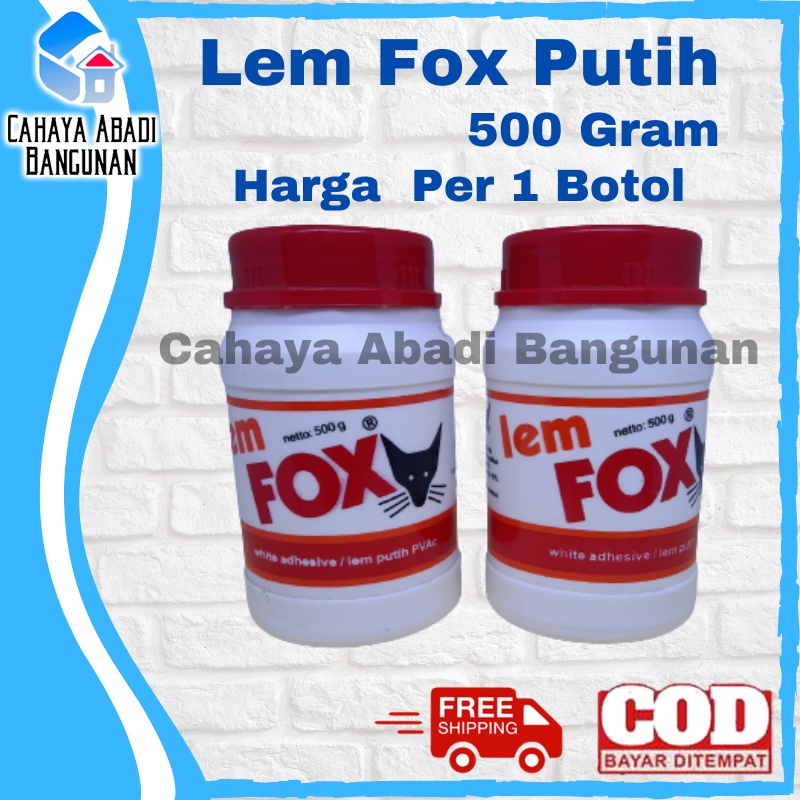 LEM FOX PUTIH BOTOL 500 Gram