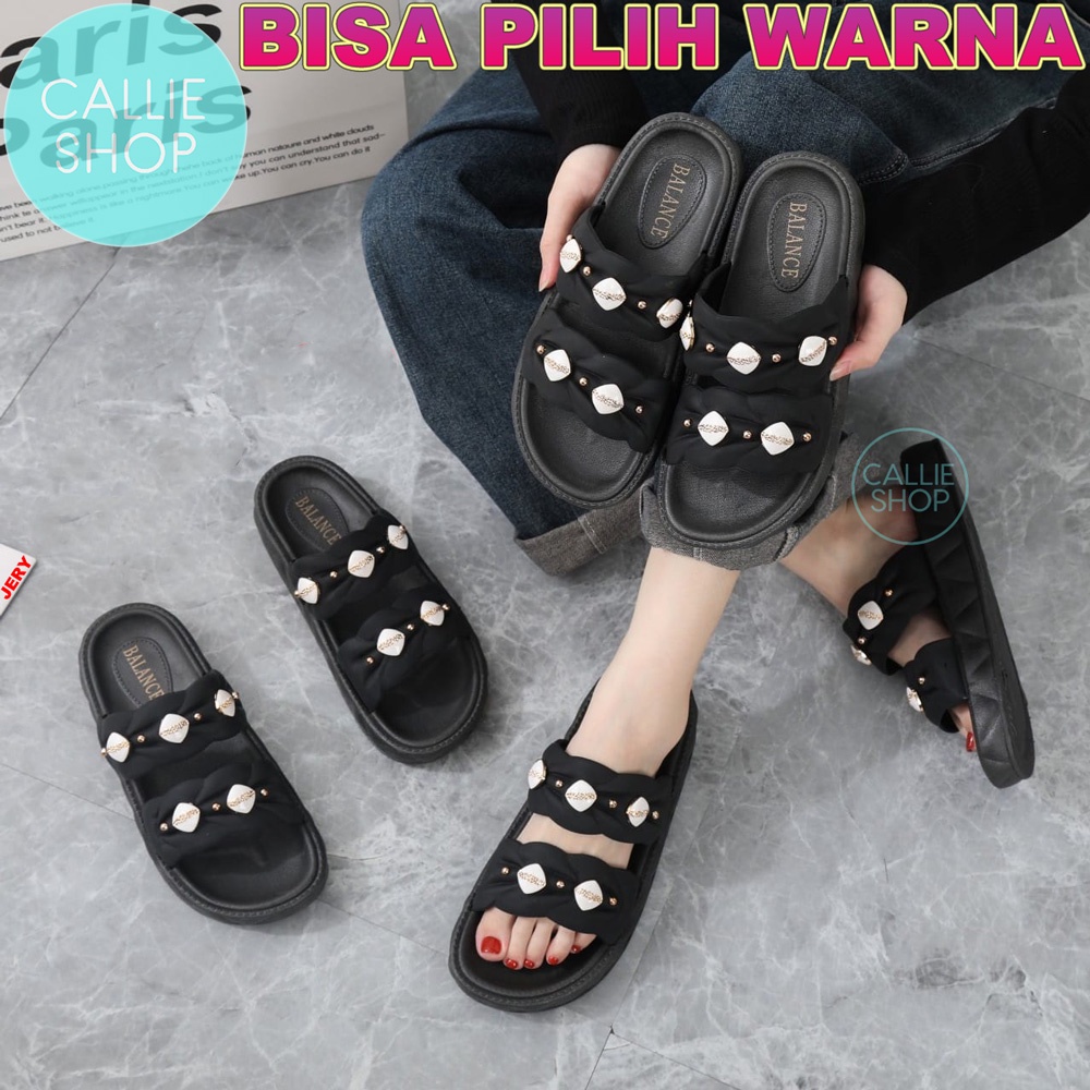 Sandal Flat Selop Cantik Jelly Balance 2008 BAN2WJK5