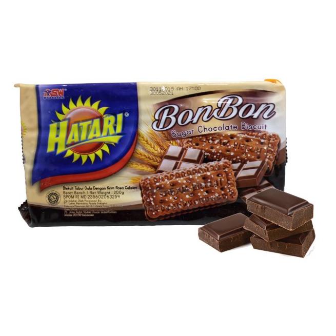 

↖ Hatari Bon Bon Biskuit Krim Coklat 200 gr KJ89