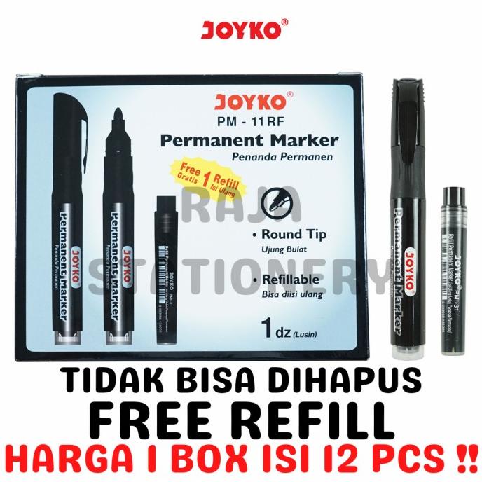 

BISA COD JOYKO PERMANENT MARKER SPIDOL PERMANEN HITAM JOYKO PM-11RF [12PCS] /ALAT TULIS AESTHETIC/ALAT TULIS SEKOLAH/ALAT TULIS SET/ALAT TULIS LENGKAP/ALAT TULIS ANAK/ALAT TULIS LUCU