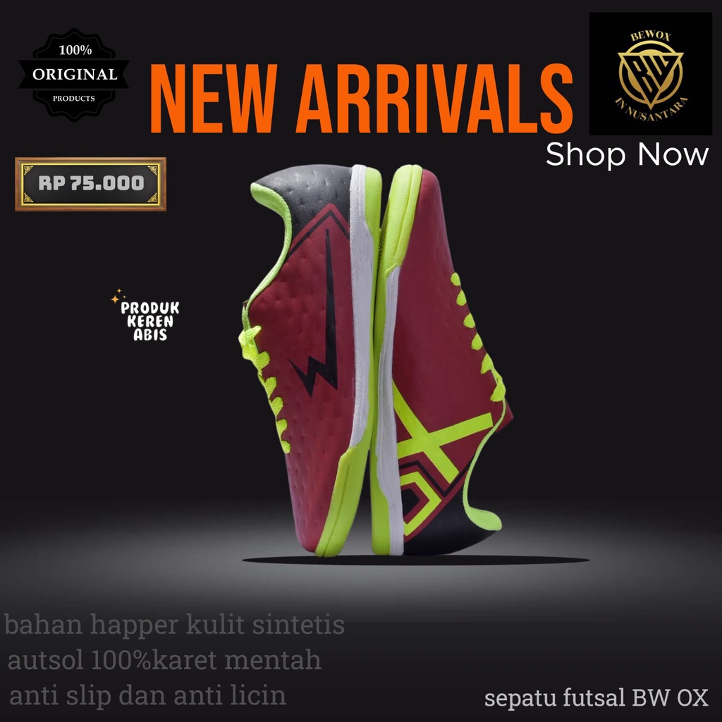 Sepatu Futsal Bewox BW OX  Pria / Wanita Sepatu futsal Pria Berkualitas