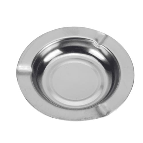 (FO) asbak rokok stainless stell //asbak seng bulat tempat asbak  rokok