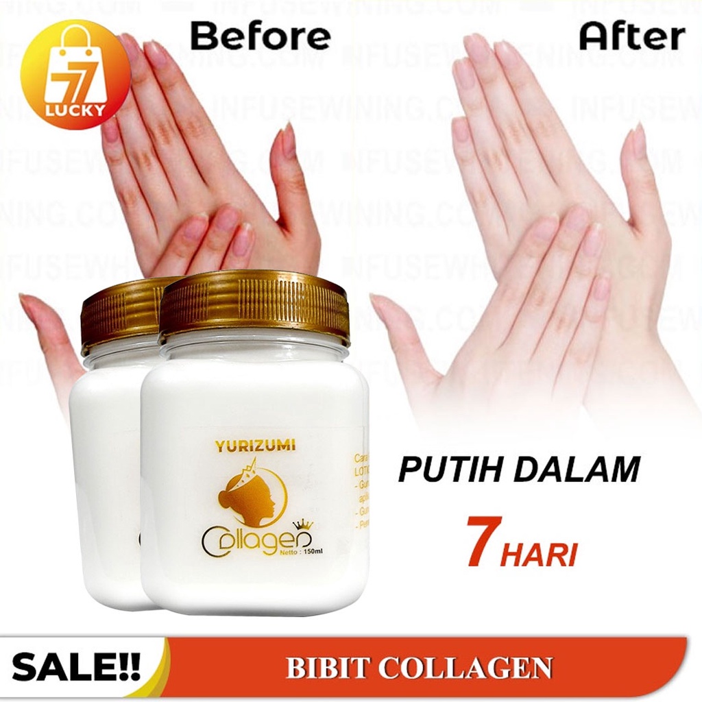 Yurizumi Bibit Collagen Hand Body Lotion Pemutih Kulit Badan dan Wajah Permanen