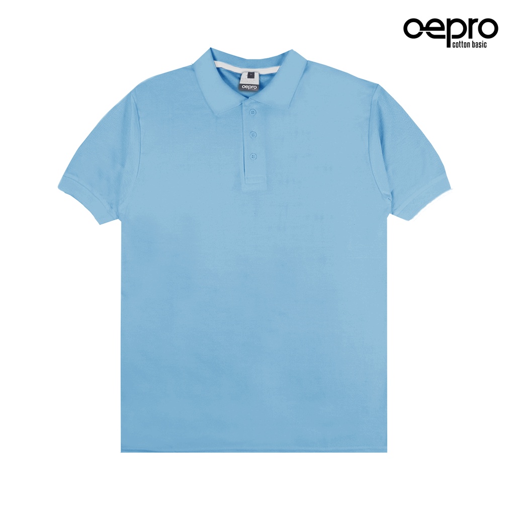 Kaos Polo Premium | Kaos Kerah Premium | Polo shirt | Soft Blue | Full Katun | Oepro