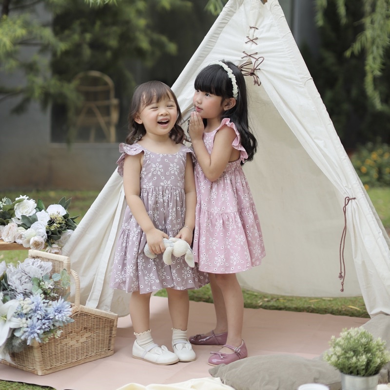 KIDDIEPODS - Daisy Dress / Dress anak perempuan / Terusan Anak perempuan 1-10 tahun