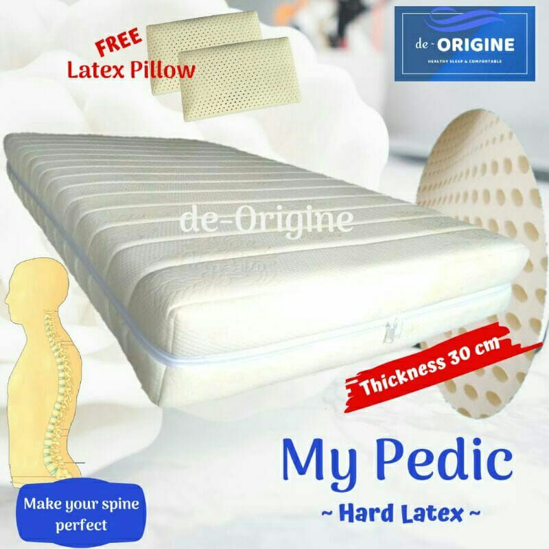 Kasur Hard Latex de-Origine My Pedic 120x200x30/160x200x30/180x200x30/200x200x30 (Orthopaedic)
