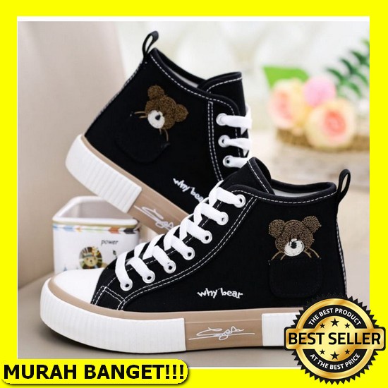 Topgrosir Lv0149 Sepatu Sneakers Wanita Import Motif Kupu-Kupu Warna Putih / Bahan Pu Sintetis / Spo