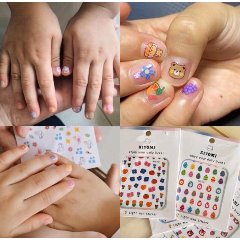 Stiker kuku Glow in the dark / nail stiker cartoon anti air