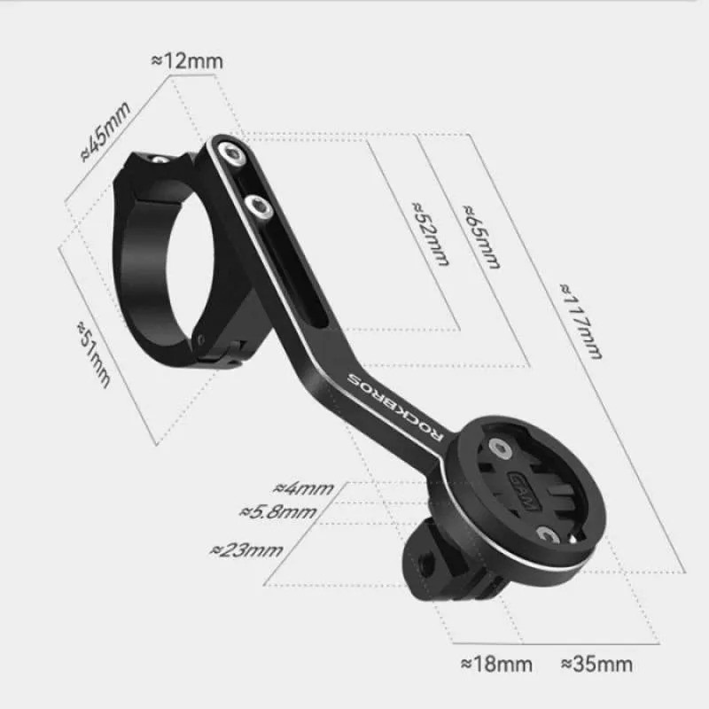 Bracket Lampu Rockbros YQ-ZJ Mount LED Garmin Bryton Lampu Sepeda