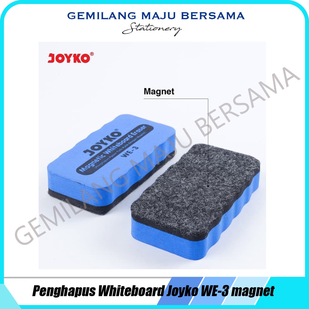 

Penghapus Papan Tulis / Penghapus Whiteboard Joyko WE - 3 ( Magnet )
