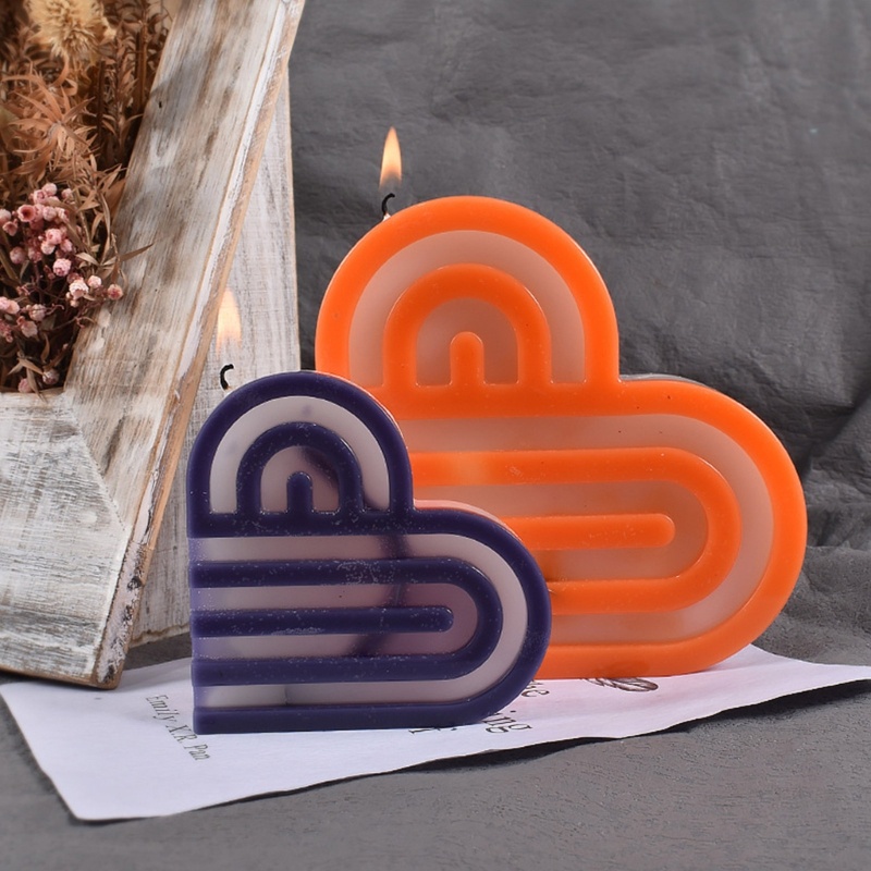Cetakan Resin Bentuk Hati Bahan Silikon Untuk Membuat Coaster