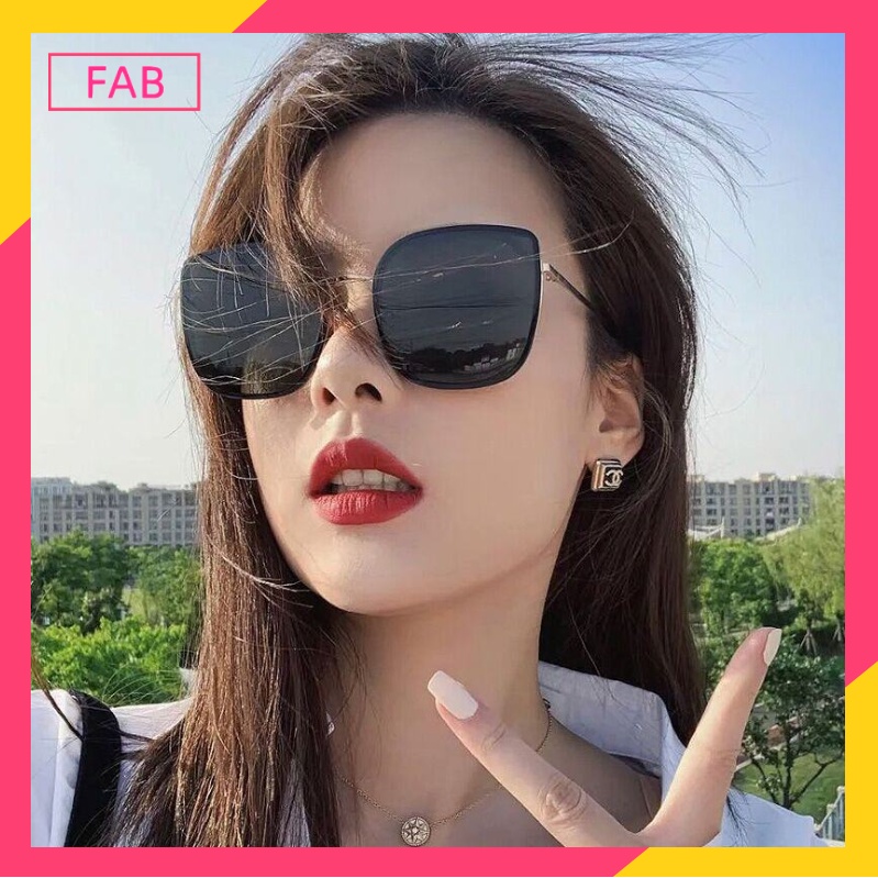 FAB Kacamata hitam korean fashion Wanita Optik Antiradiasi Dengan Fashion Sunglasses Eyewear