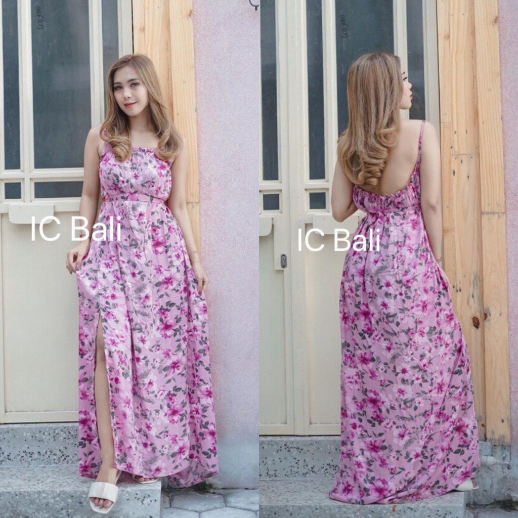 DRESS GAMORA MOTIF BUNGA TEROMPET GM003