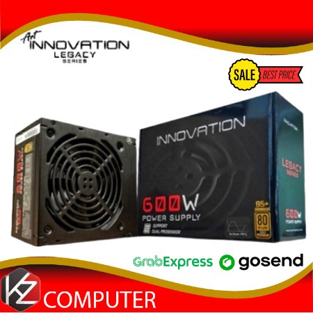 Power Supply / PSU Innovation Legacy Series 600W 600 Watt 80+ Gold